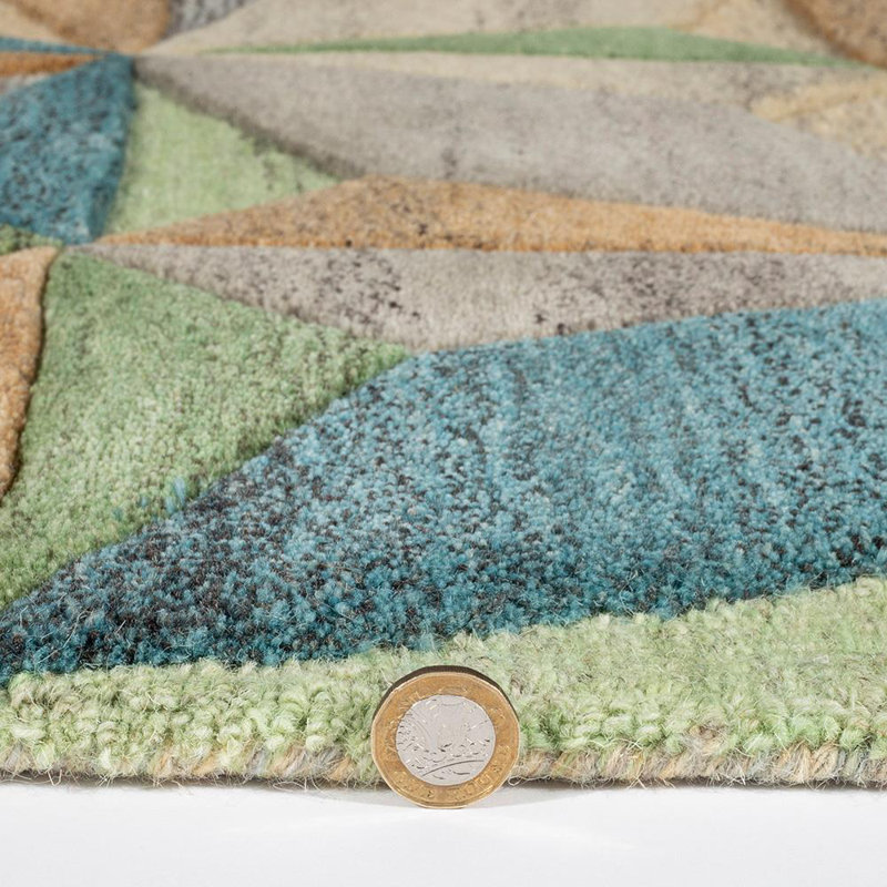 Morrow Geometric Hand Woven Area Rug, Rectangle 160 x 230cm 