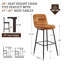 Tabouret de bar et de comptoir rembourré Pelayo-936607615-936605470