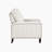 Lenzini 78" Modern and Contemporary Striped Textured Fabric Sofa with Nailhead Trim, Exposed Wood Feet