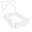 Lit double en bois avec clôture en forme de maison et clôture-1491896332
