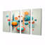 «Ascendant», art mural bleu Mid-Century 4 pièces-1508364471