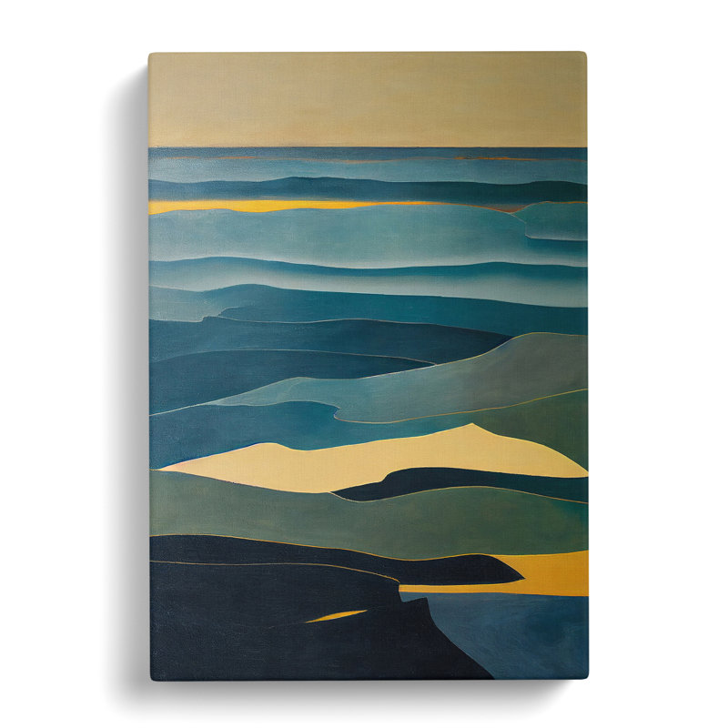 Seascape Abstract Vol.10 - Wrapped Canvas, 50cm H x 35cm W x 3cm D