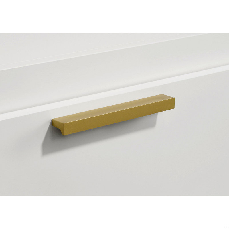 Table de chevet 2 tiroirs, Blanc
