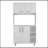 Dorchester 6-Shelf 6-Door 2-Piece Kitchen Set with Light Oak Finish, Maximizing Storage and Prep Space