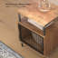 Table de bout avec plateau en bois massif avec rangement