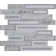 Blocki Grigio Interlocking 11.61" x12.2" Mesh Mounted Mosaic Tile in Grey