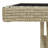 vidaXL Outdoor Dining Table Garden Porch Patio Table with Glass Top PE Rattan-1631947266