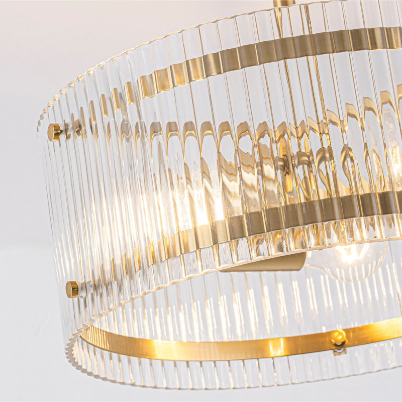 Plafonnier semi-encastré Modern, Brass