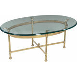 Classic Glass Top Coffee Table