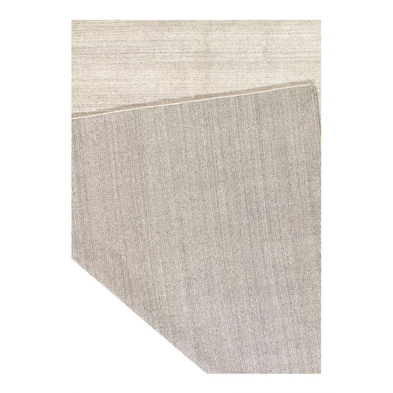 Tapis gris en coton / laine Xaiya