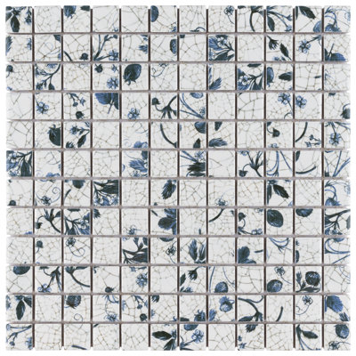 Merola Tile Strawberry Fields 11-5/8" x 11-5/8" Porcelain Mosaic Floor and Wall Tile