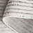 Blondean Temple Bcf/Jute/Latex/Overlock Striped Rug in Ivory/Gray-1034142524