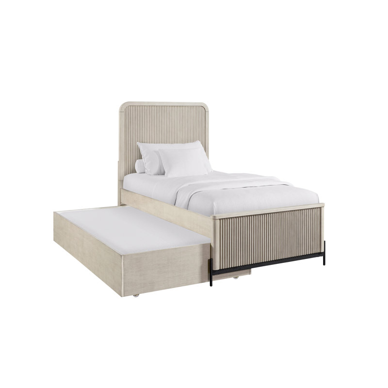 Lit gigogne double Taupe