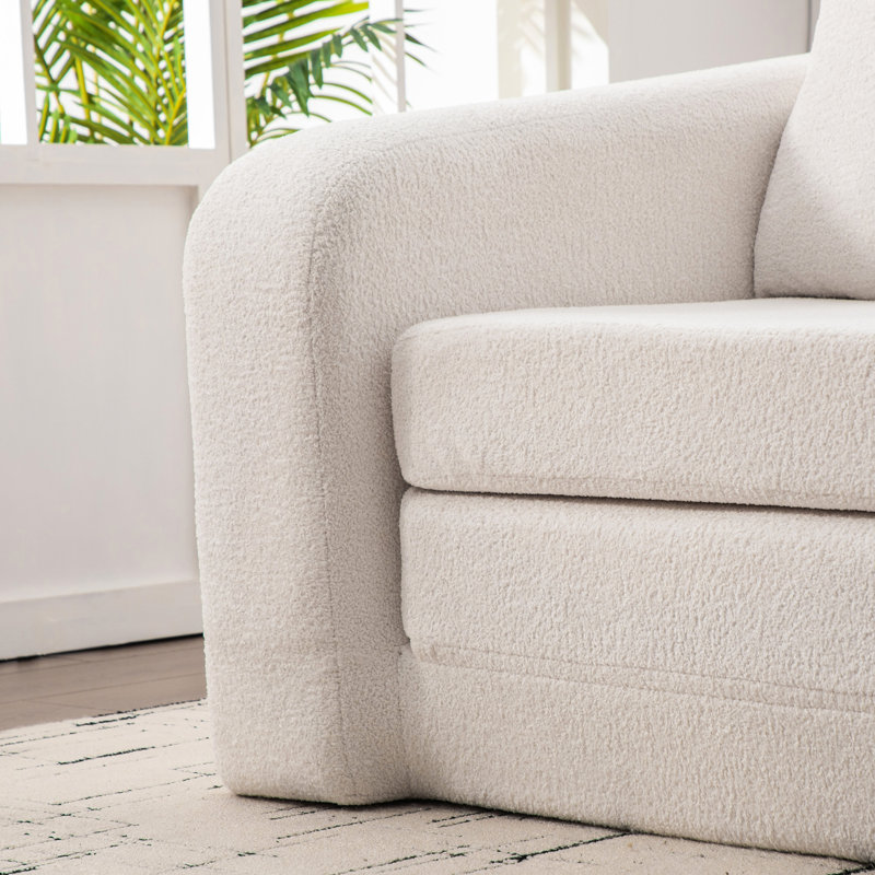 Upholstered 30.4 " Fabric Sofa Bed