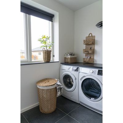 Brambly Cottage Bansington Paper, Metal, Cotton, Polyester Decorative Basket