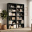 Bibliothèque standard de 180 cm (H) x 58 cm (L), tablette de rangement robuste pour chambre, salon, bureau à domicile-1535958557