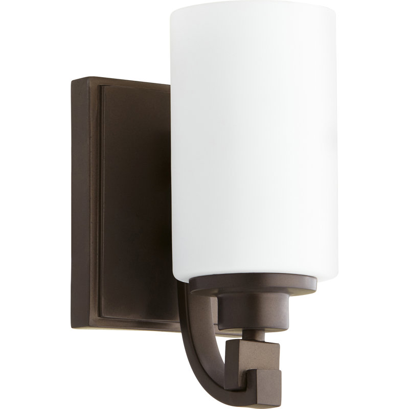 Radita Steel Armed Sconce, Oiled Bronze