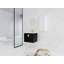 Meuble-lavabo mural 24 po avec lavabo et armoire latérale en céramique, porte, armoire de rangement pour salle de bain