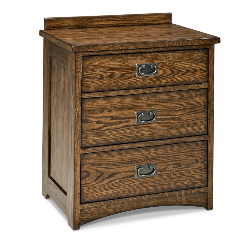 Iskender 25'' W Solid Wood Nightstand