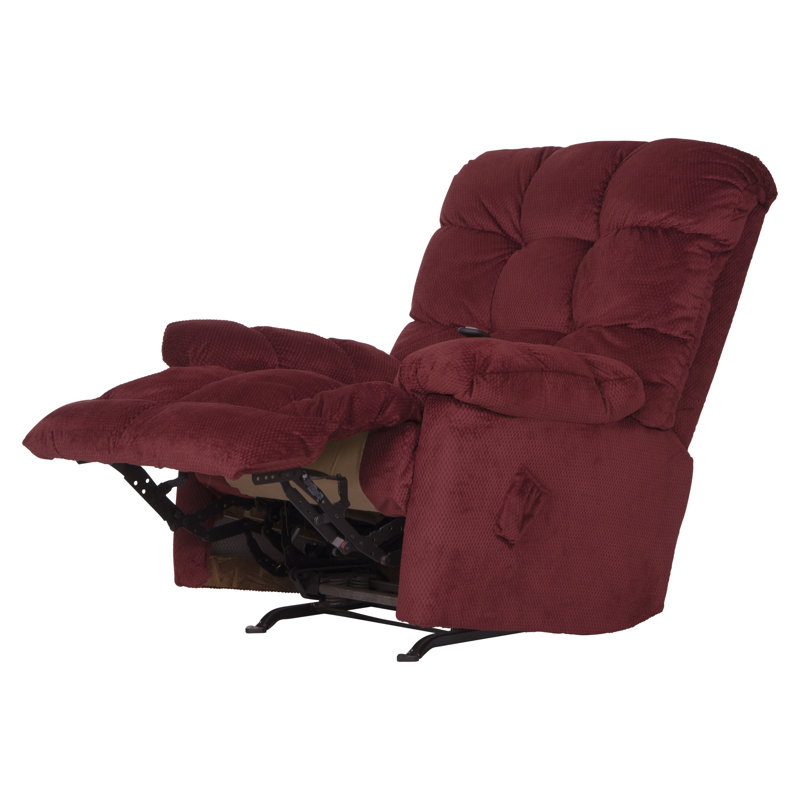 Upholstered Recliner, Red