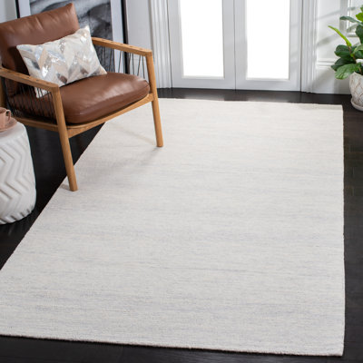 Tapis uni de couleur unie 80% laine et 20% coton touffeté à la main Estilla Metro