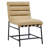 Nicco Vegan Leather Tan Upholstered Side Chair (Set of 2)