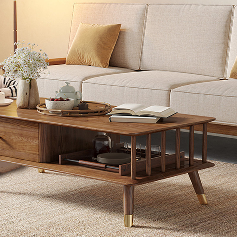 Table basse moderne et simple nordique, H 16,53 po x l 39,37 po x P 19,68 po