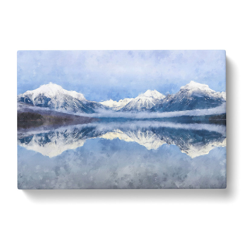 Lake Mcdonald In Montana - Wrapped Canvas Print, 35cm H x 50cm W x 3cm D