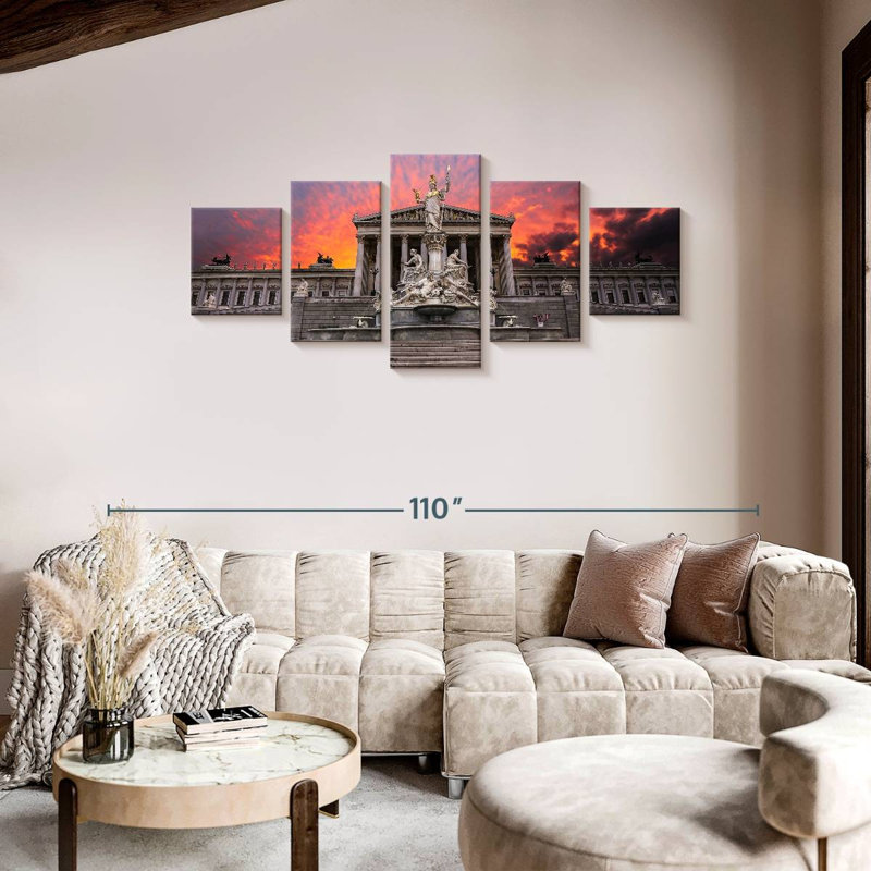 Vienna, 36" H x 80" W