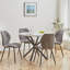 Miko 50cm H Velvet Upholstered Metal Side Chair-254413085
