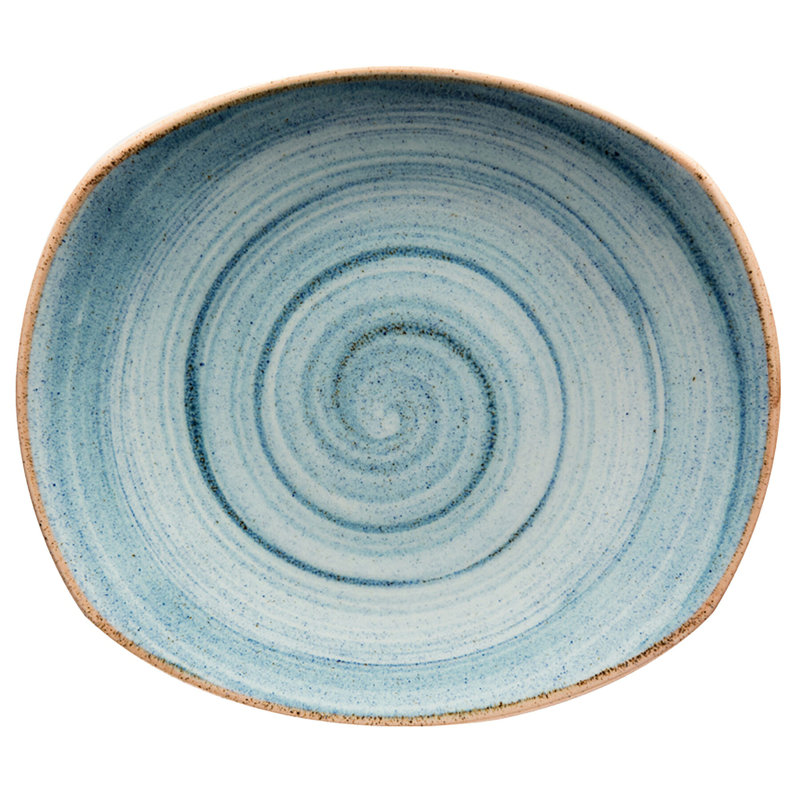 Corona - Assiette à salade en porcelaine de 7,5 po allant au lave-vaisselle ou assiette à dessert, Bleu