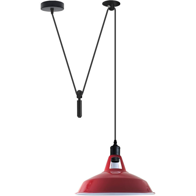 Luminaire suspendu industriel en forme de tête d'araignée de 2 m avec luminaire suspendu en forme de grange E26 pour îlot de cuisine