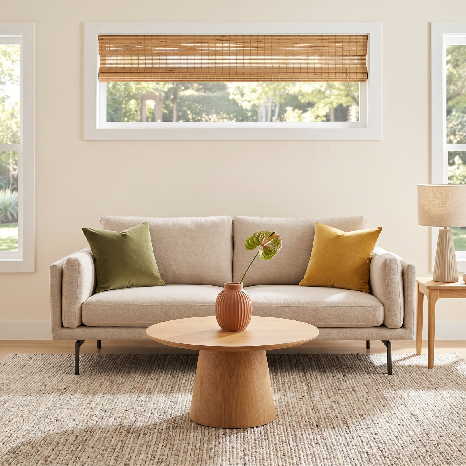 Elenora 64'' Upholstered Loveseat, Beige Performance