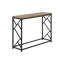 Bureau d'appoint en stratifié taupe - Idéal pour la chambre, le salon et l'entrée - Style contemporain - Plateau et structure en métal