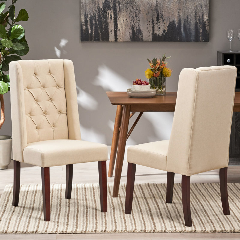 Ensemble de chaises de salle à manger sophistiquées avec dossier haut et design exquis