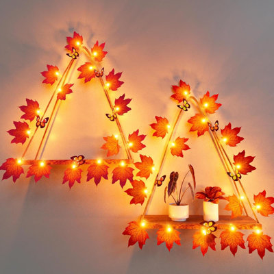 Jianni 2 Piece Triangle Wood Floating Shelf