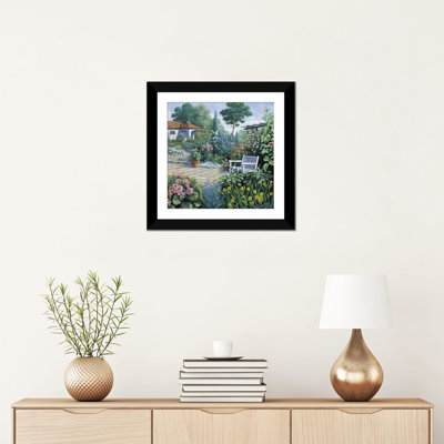 « italien jardin ii », impression sur toile