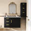 Armoire murale flottante, armoire latérale de 12 pouces avec tiroirs, armoire multifonctionnelle pour salle de bain, salon (meuble-lavabo non inclus)