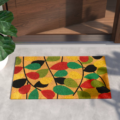Arnitra Non-Slip Floral Indoor Doormat