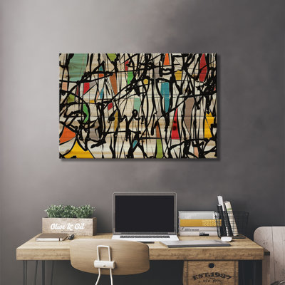 " Pollock Wink III " Graphic Art Print