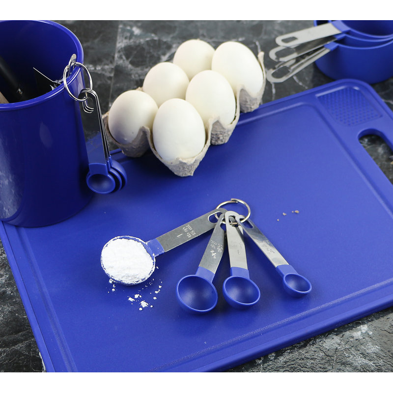 Reston Lloyd 8 -Piece Plastic Measuring Cup, Indigo