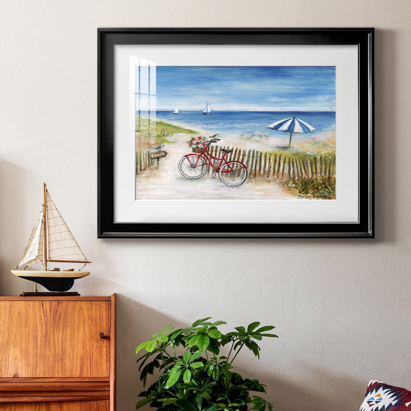 Beach Ride II - peinture encadrée, H 22,5 po x l 30,5 po x P 1,5 po, Noir