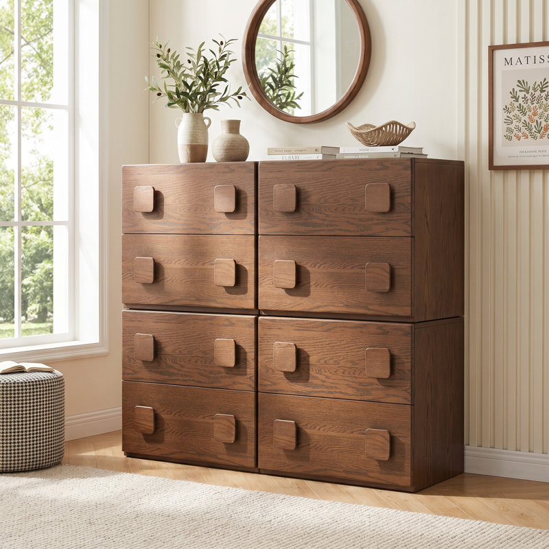 91"W Solid Oak Fully-assembled TV Stand, Set of 4