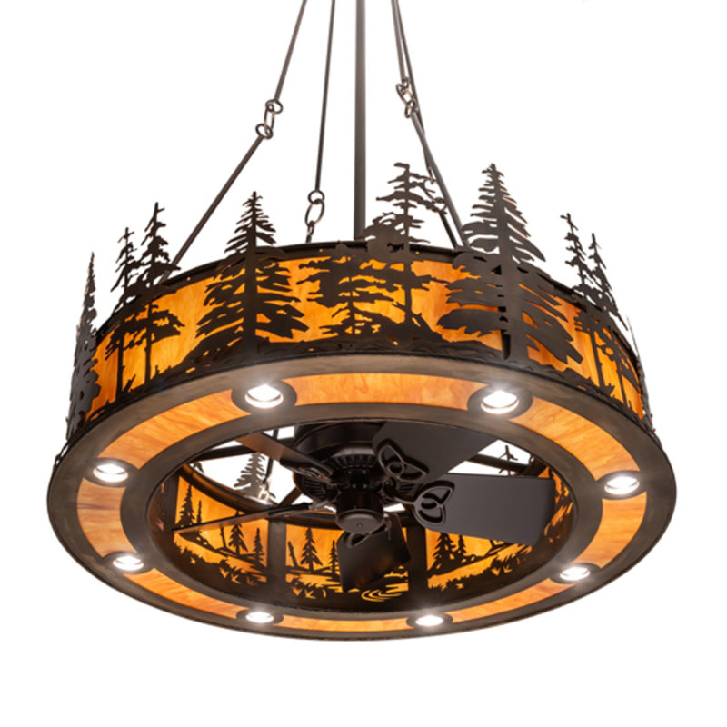 Tall Pines Downrod Ceiling Fan