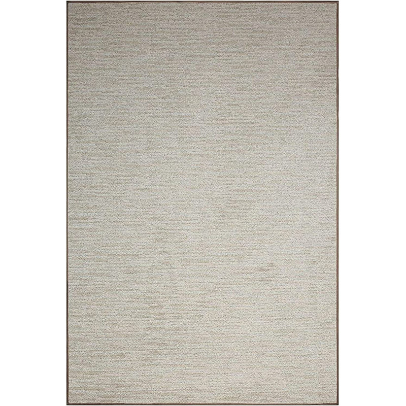 Ensemble de tapis touffetés en polyester de couleur unie Batten, Demi-cercle 1 pi 6 po x 3 pi