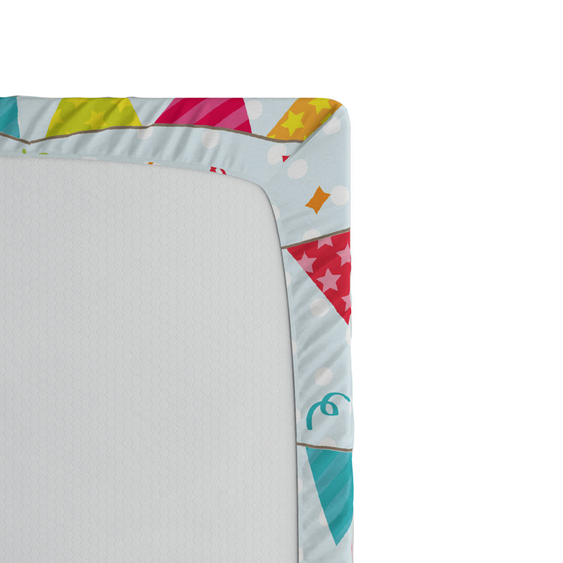 Microfiber Geometric Fitted Sheet, Full Fitted Sheet