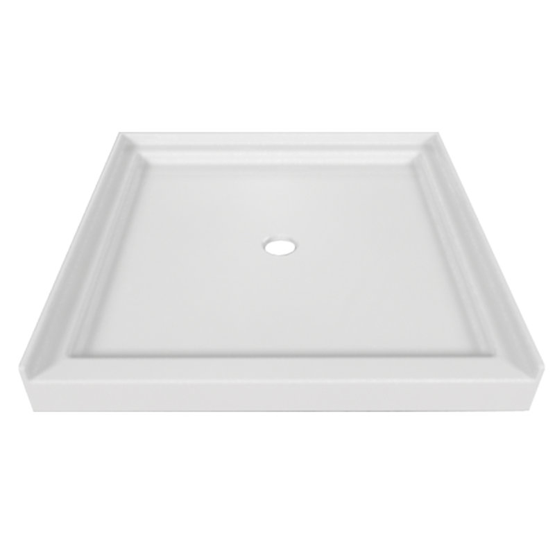Base de douche à seuil simple Signature l 42 po x P 42 po Signature, Blanc