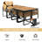 18-Pieces Premium Acacia Wood Patio Dining Set With Cushions-1096997719