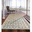 Tapis brun / blanc à motif géométrique Davisboro-1579045473
