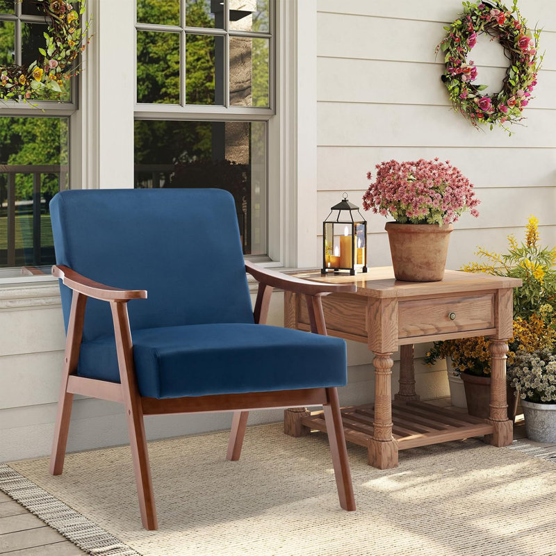 Chaises d'appoint Mid Mid Century, Bleu